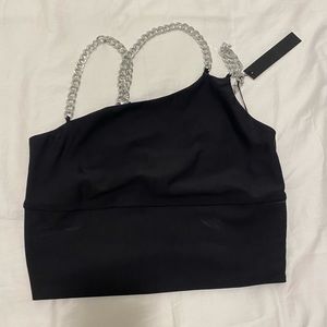 Carbon 38 NWT chain crop top